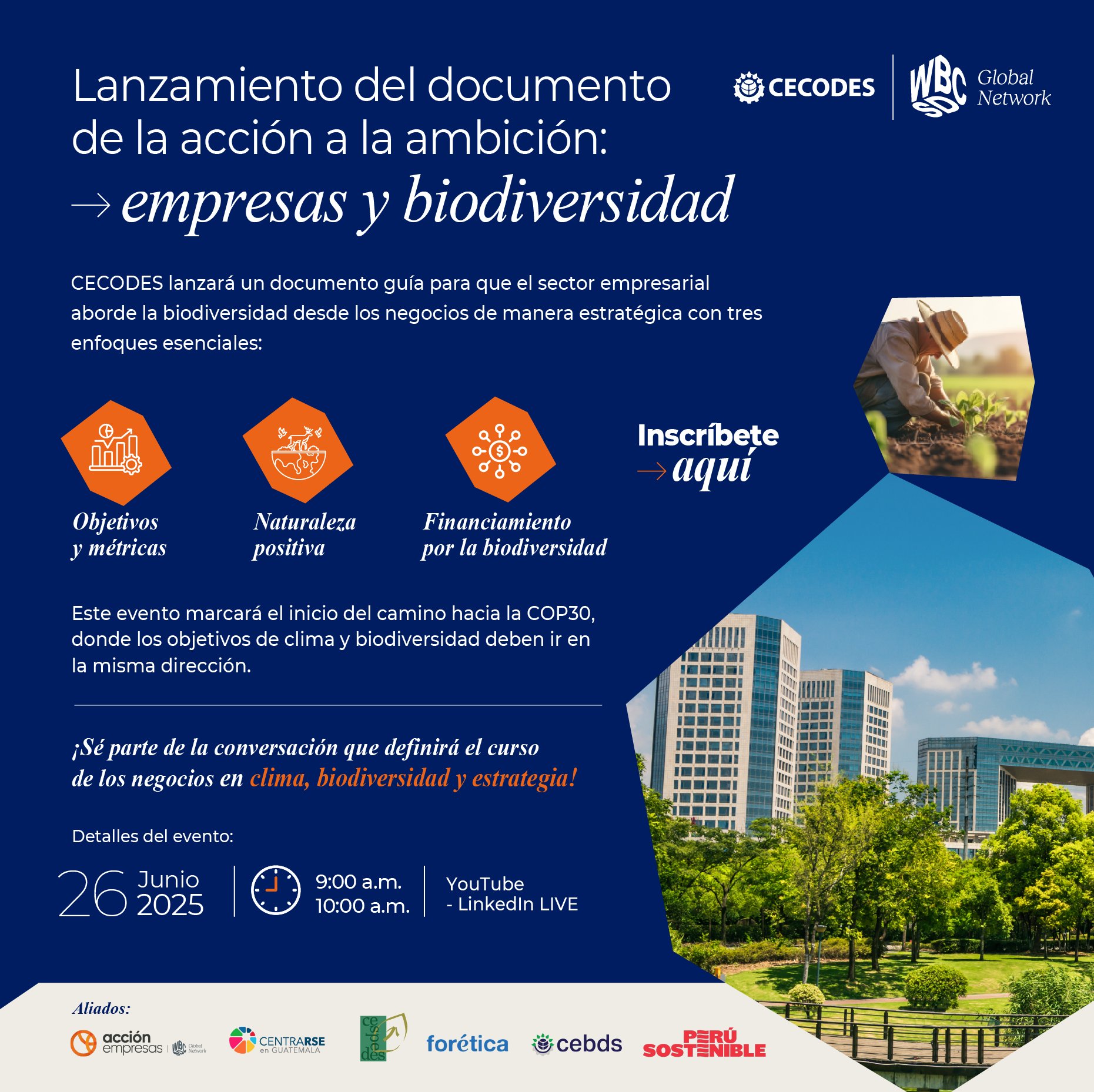 Lanzamiento del documento de la acción a la ambición: empresas y biodiversidad